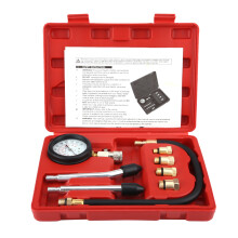 Kit tester di compressione per motori a benzina robusto e durevole, resistente alla ruggine, con doppia scala cromatica, misurazione precisa, ampio