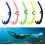 Highperformance snorkel for underwater activities, robust PVC for durability yellow 4