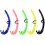 Highperformance snorkel for underwater activities, robust PVC for durability yellow 3