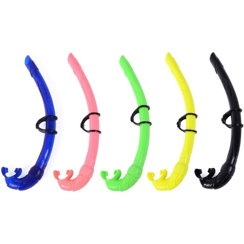 Highperformance snorkel for underwater activities, robust PVC for durability yellow 2