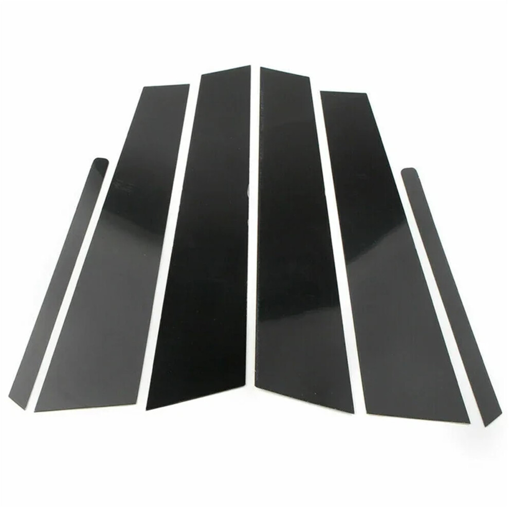 6Pcs Pillar Posts Door Window Trim Cover Sticker Kit Decorative Panel Compatible With Kia Optima Lotze K5 20112015 9412369528209