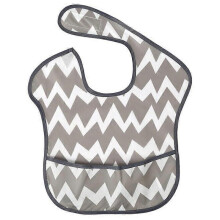 (Grayish wavy (rough bib)) Summer waterproof bibs for children, thin, soft, easy to wash, drool bibs for 1-4 year olds, baby bibs.