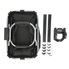 Panier de guidon léger pour vélo, porte-bagages avant à détachement rapide, pliable et étanche, avec bande réfléchissante et cadre en