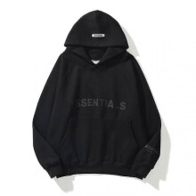 (M, black) Essentials Lettered High Quality Hoodie For Men And Women Fear Of God Spur Hoodie