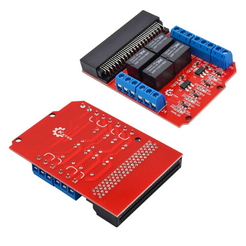 Microbit 4 Channel Relay Module Shield 5V High Trigger Programming Educational Kids Teaching Microbit Expansion Board 2
