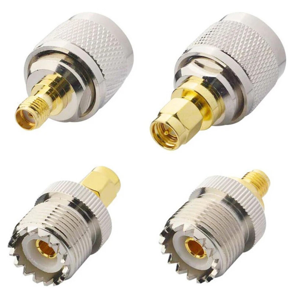 4 Pieces/Set For Uhf Sl16 Pl259 So239 To Sma Male Female Jack Rf Plug Test Converter 9365049511872