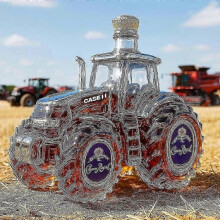 (Tractor B) New Whiskey Glass Decanter, Halloween Fun Whiskey Bottle, Home Bar Decoration Gift Whiskey Decanter Set