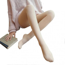 (With Feet 80 GraM, Skin Color) Winter Warm Pantyhose Natural Skin Color Leggings Slim Stretchy Tights For Women Outdoor New