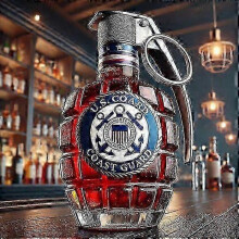 (Grenade C) Whiskey Decanter 350ml Eagle Shape Glass Material.