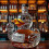 (Duck C) Whiskey Decanter 350ml Eagle Shape Glass Material. 1