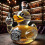 (Duck D) Whiskey Decanter 350ml Eagle Shape Glass Material. 1