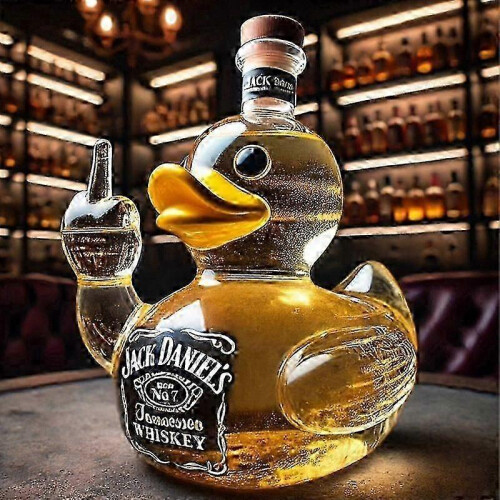 (Duck D) Whiskey Decanter 350ml Eagle Shape Glass Material.