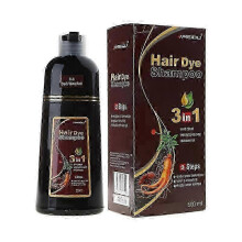 (Dark wine red) Hair Dye Shampoo Hair Color Shampoo Colors Hair in Minutes Long Lasting 500ml