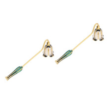 Retro candle snuffer metal wick flame extinguisher tool Gift For candle lovers 14.70X3.70X3.70CMx2pcs