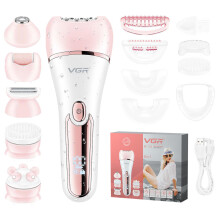 733 Epilator Hair Removal for Women, Cordless Rechargeable Electric Shaver, IPX7 for Face Leg Armpit, Pink