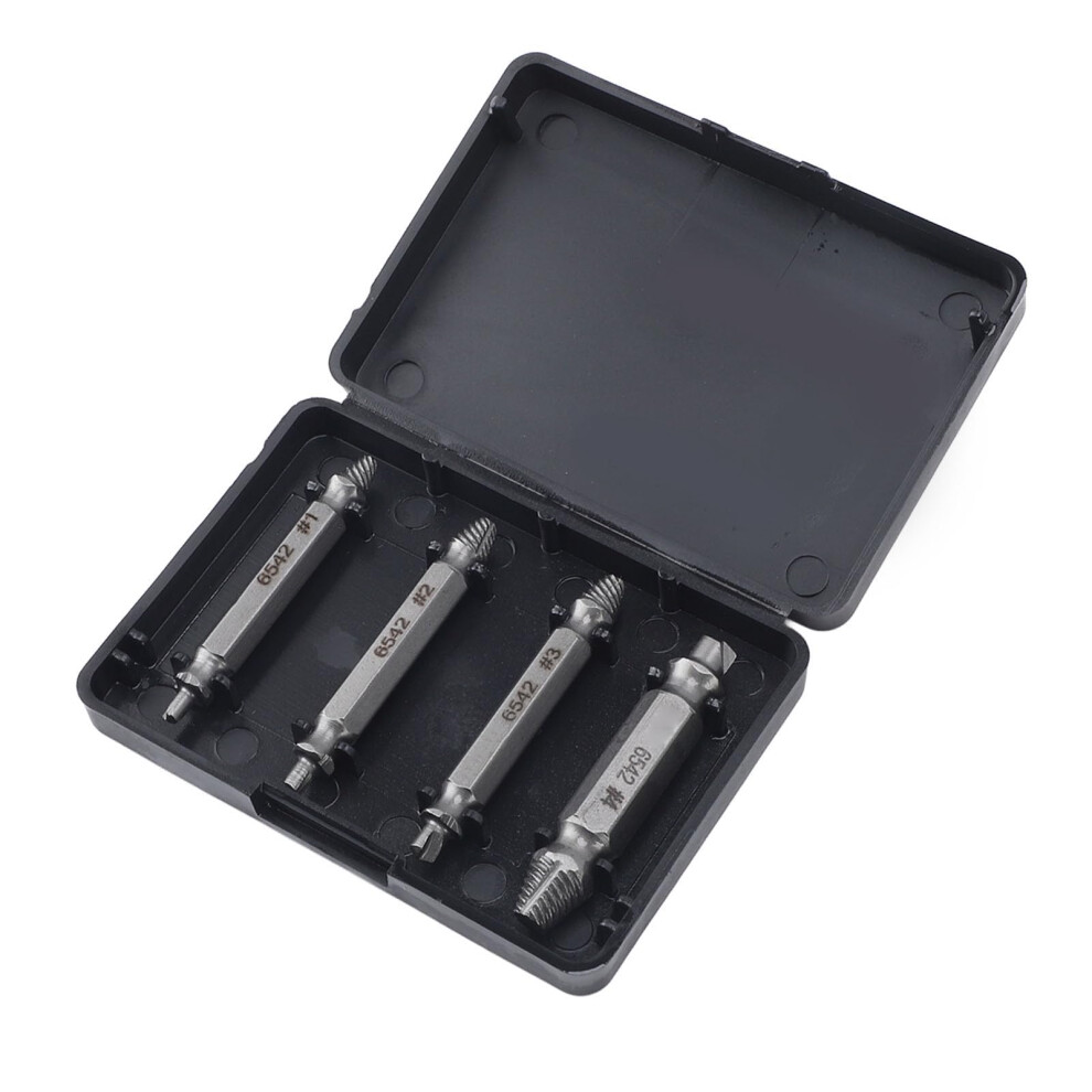 Screw Extractor Steel Steel Doubleheaded Screw Remover Tool Broken Stripped Damaged Screw Screws With Storage Box 9365049513371