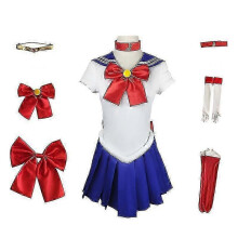 (120, BLUE) Anime Outfits Moon Cosplay Costume For Women Girls