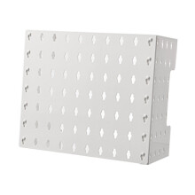 Staubblockierende Gasheizerrohrabdeckung mit Lochwand, Weiß, 15x15 Zoll