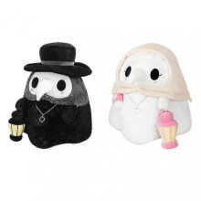 (Plague Doctor Plague Nurse) Fluffy Plague Doctor With Glow In Dark Lantern Plush Toy Gift For Kids Family Friends