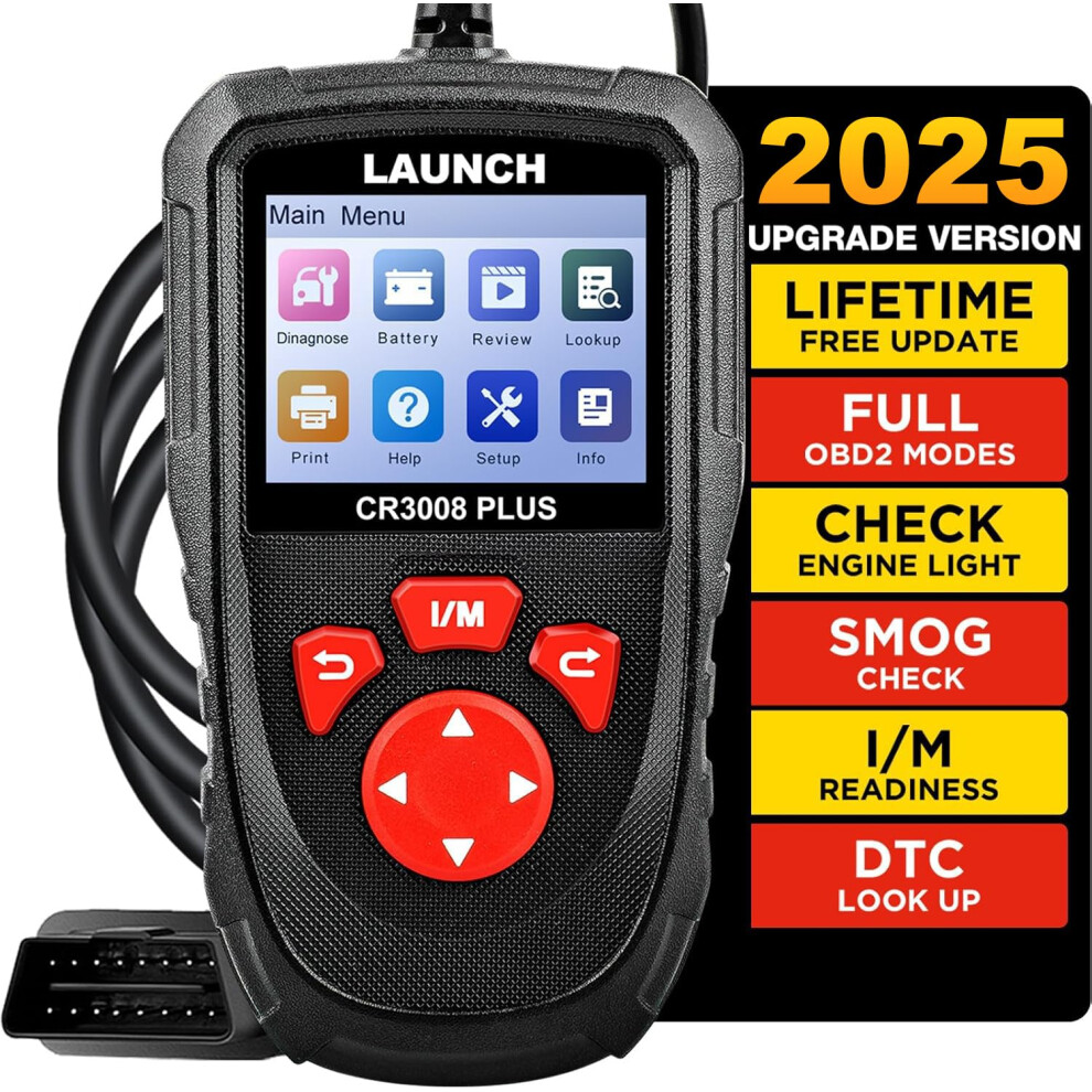 Professional Obd2 Scanner Diagnostic Tool Cr3008 Plus,Onekey I/M,Lifetime Update Code Reader 9412369529169