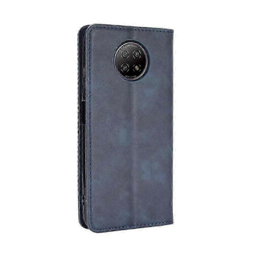 (Blue) Leather Case for Xiaomi Redmi Note 9T 5G / Note 9 5G 2