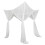 (White) 4 Post Bed Canopy Net Valance Drape Netting for Single Double Bed White for Bedroom Decoration 1