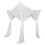 (White) 4 Post Bed Canopy Net Valance Drape Netting for Single Double Bed White for Bedroom Decoration 2