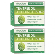 (2pcs) Tea-Tree Oil Antifungal Soap Antifungal Treatments for Face Body Acnes Athlete's Foot Tinea Folliculitis