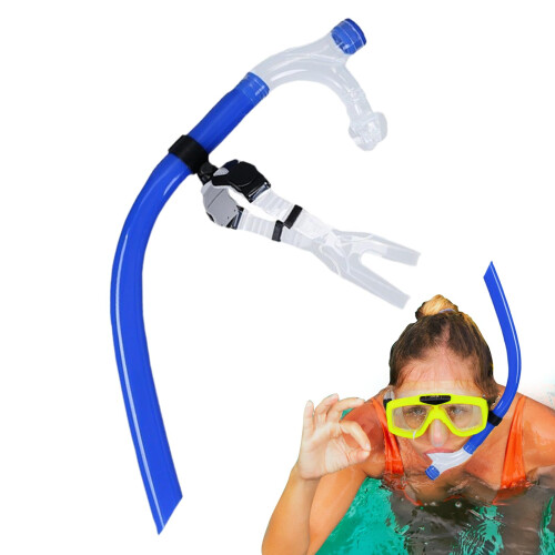 Swimming Snorkel  Dry Snorkel with Push Strap for Pool