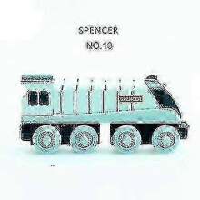 (Spencer1) Thomas & Friends Wooden Railway Train Set with Spencer Handel Bertie Molly Model Trains Educational Toy for Children