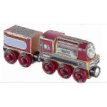 (cathilin) Thomas & Friends Wooden Railway Train Set with Spencer Handel Bertie Molly Model Trains Educational Toy for Children