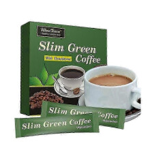 (1box) 18 Teabags Slim Green Coffee with Ganoderma Control Weight Weight Tea_c*