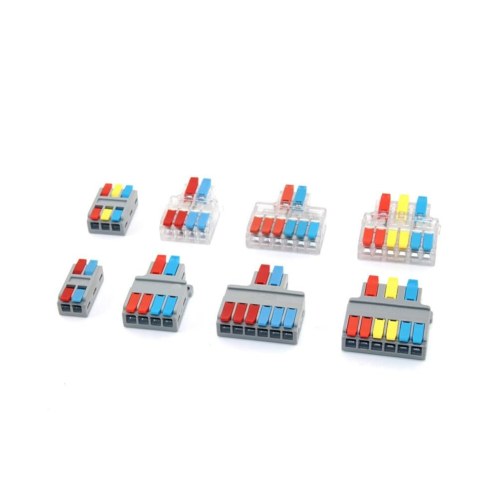 Wire Connector Lt2/3 Compact Splitter Lamp Wiring Cable Connector Pushin Conductor Terminal Cable Block (Lt2, One Size) 9412369529732