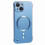 (Blue) MagSafe Compatible Hard PC Case for iPhone 15 Frameless Protective Phone Cover 1
