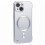 (Silver) MagSafe Compatible Hard PC Case for iPhone 15 Frameless Protective Phone Cover 1