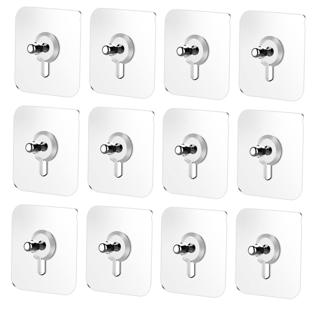 Selfadhesive Screw Hooks Traceless Wall Hooks For Cable Management Adhesive Hooks For Home With Long Screws Ideal For Kitchen And Office 9412369530479