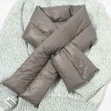 (Grey) Solid Winter Women Scarf Warm Down-Cotton Shawl Wraps Shiny Collar Sjaals Voor Dames Neck-Cross Bufandas Mujer Szalik Zimowy