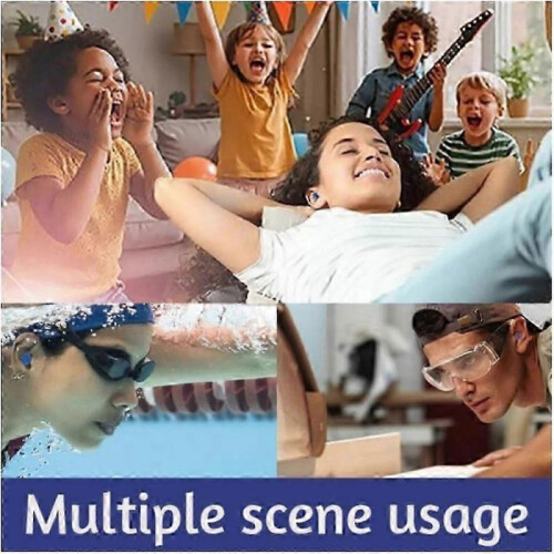 (2 pair)Innovative Inflatable Earplugs Ultra-Comfy Reusable Noise-Reducing Earplugs for Sleeping 1