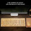 (Mouse Keyboard)Keyboard Bamboo Mouse Wireless Wooden Combo Set Natural Devices Environmental 3