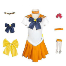 (XL, ORANGE) Anime Outfits Moon Cosplay Costume For Women Girls