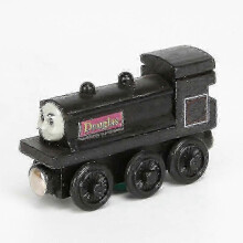 (Douglas) Thomas & Friends Wooden Railway Train Set with Spencer Handel Bertie Molly Model Trains Educational Toy for Children