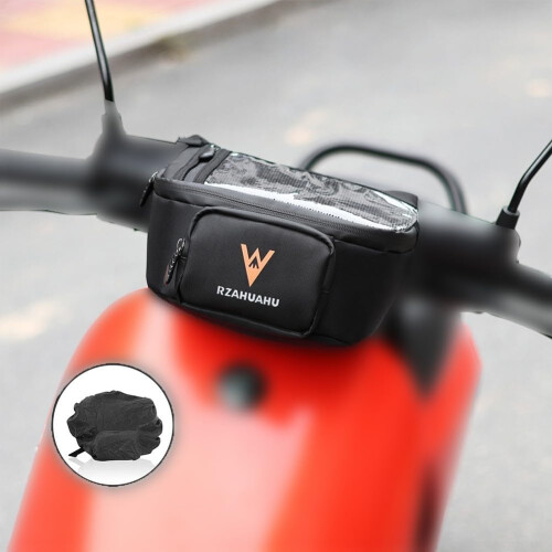 Front Bag for Electric Bikes, Multifunctional Design, Rain Cover, Ample Storage Space 1