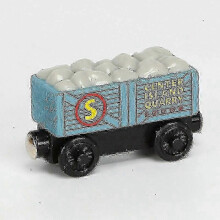 (02 quarry car) Thomas & Friends Wooden Railway Train Set with Spencer Handel Bertie Molly Model Trains Educational Toy for Children