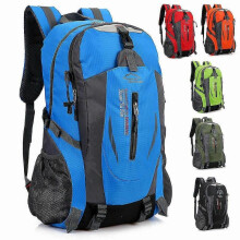(Blue) Large Waterproof Backpack 40l Bag Camping Hiking Walking Outdoor Travel Rucksack