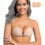 (B, BLACK) Adhesive Bra Strapless Sticky Invisible Push Up Silicone Bra 1