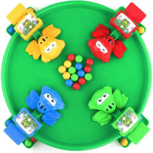 (4 players) Hungry Frogs Board Game Intense Game of Quick Reflexes Pre-School Game for Ages 3 and Up; for 2 to 4 Players