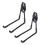 Wall Mount Storage Hooks, Garage Utility Anti-Slip Coating for Space Saving (2Pcs) 3