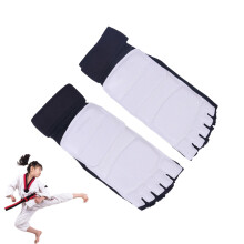 Taekwondo Gear Magic Tape Taekwondo Gloves Foot Protector Breathable Ankle Brace Foot Protector for MMA Martial Arts Sparring Kung Fu Kickboxing