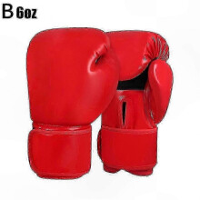 (Red 6oz) Adult and Child Boxing Gloves for MMA Training 6oz 8oz 10oz 12oz Sizes