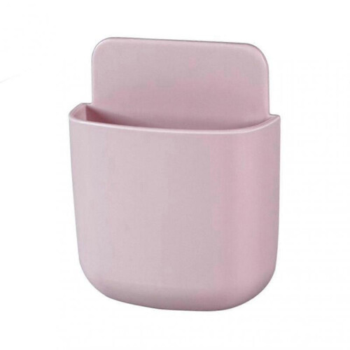 (Blue)Storage Box Eco-friendly Punch Free Plastic Wall Mounted Storage Rack For Home 2